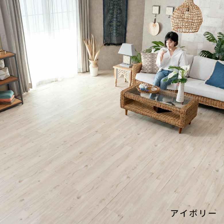 置くだけ 貼ってはがせる フロアタイル 接着剤不要 敷くだけ