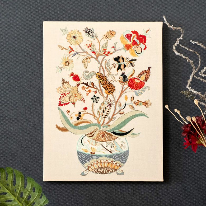 アートパネル シノワ キャンパス パネル エキゾチック 花 鳥 神...