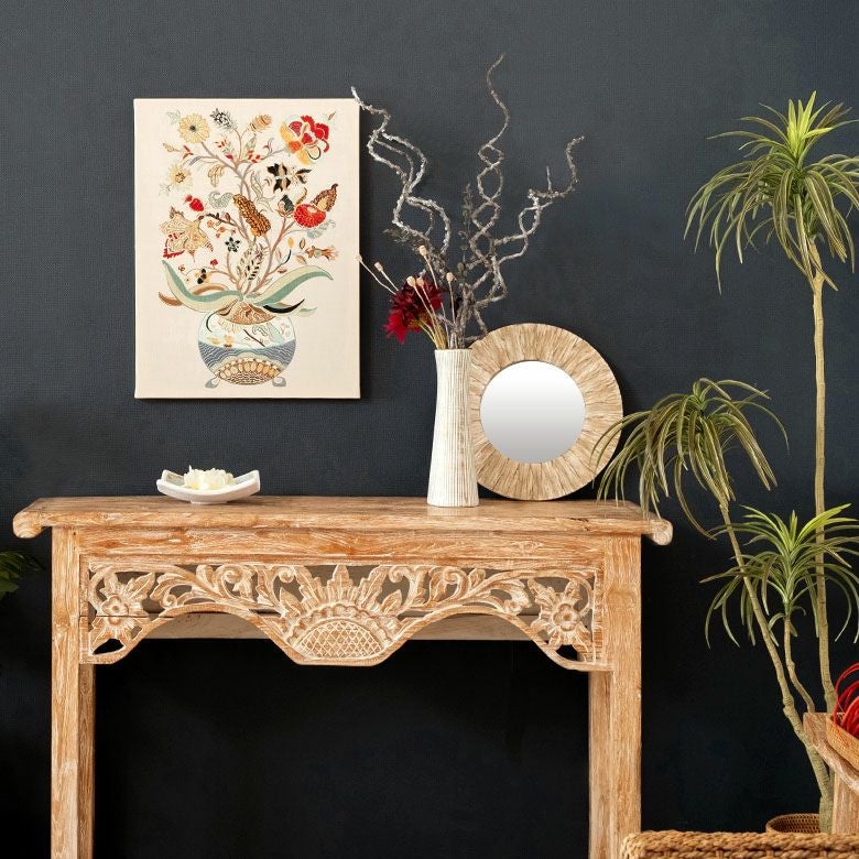 アートパネル シノワ キャンパス パネル エキゾチック 花 鳥 神秘的 約