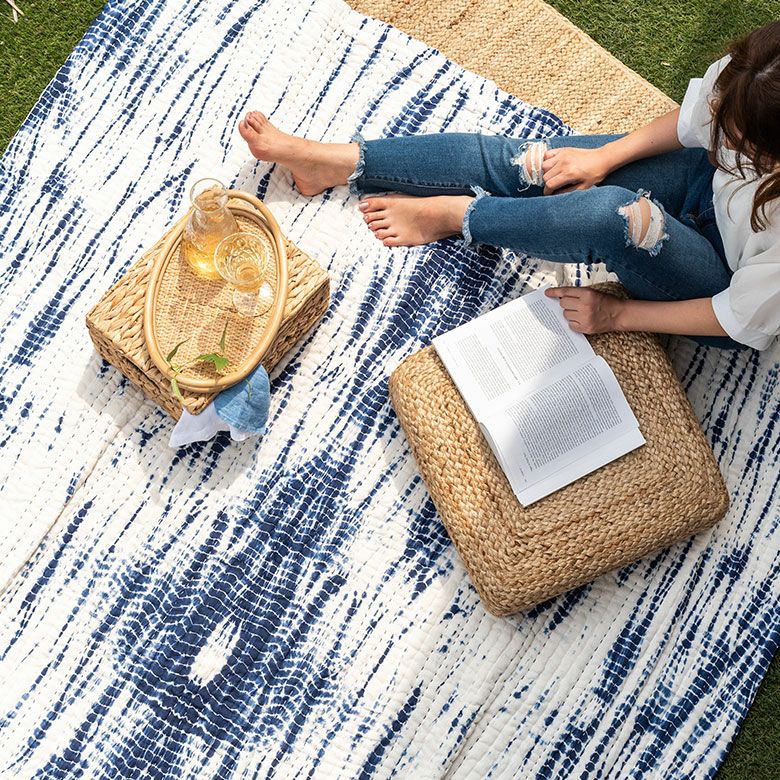 マルチカバー ソファー カバー キルト ベッド こたつ タイダイ