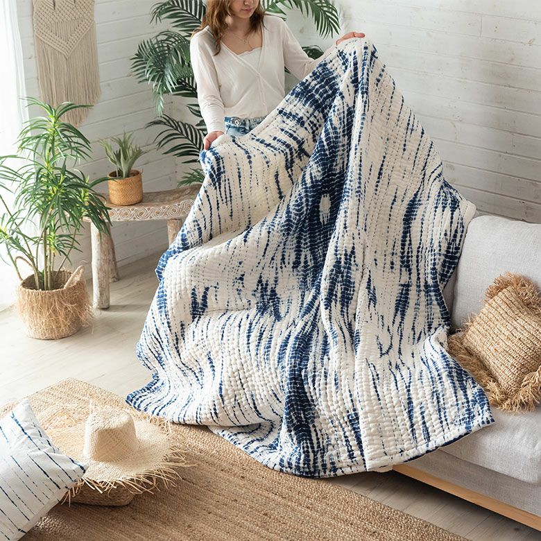 マルチカバー ソファー カバー キルト ベッド こたつ タイダイ