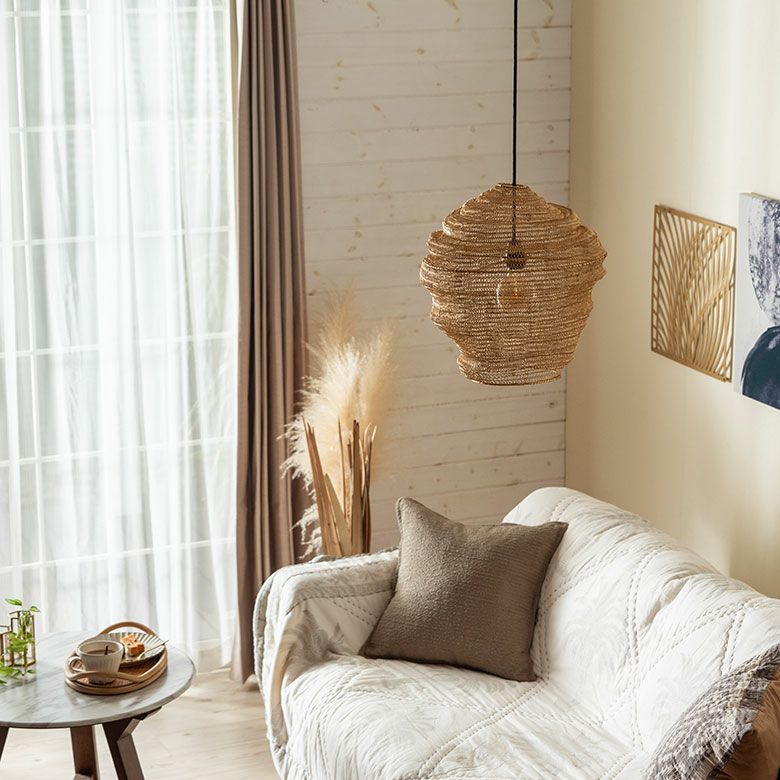 ペンダントランプ ワイヤーメッシュ ランプシェード「シェイプ」 照明