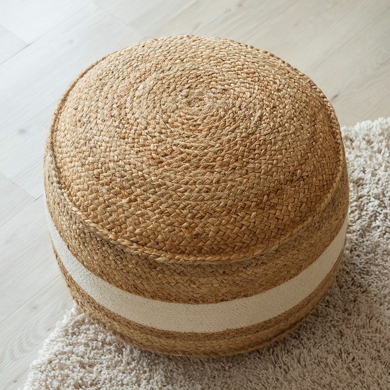 プフ スツール オットマン プーフ フロアスツール ラウンド ジュート