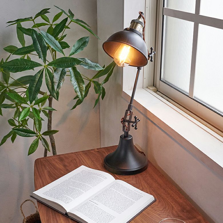 デスクライト スタンドライト W 20 × D 16 × H 26 電球付き ブラック