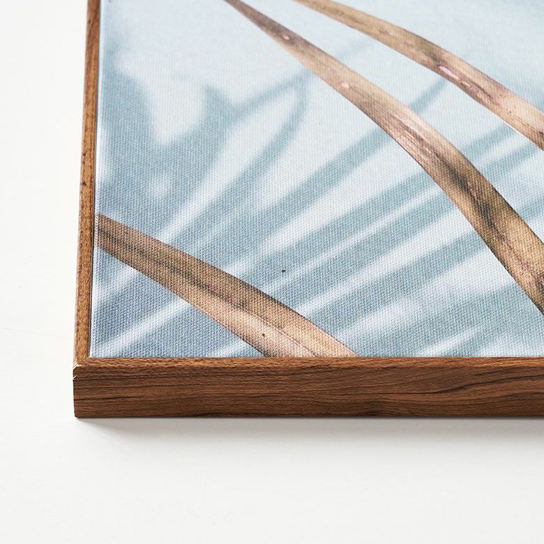 アートパネル パームリーフ フレーム付き グリーン 幅30×高さ40cm