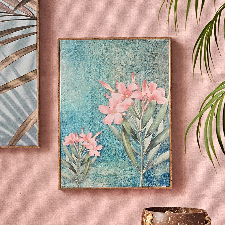 アートパネル プルメリア 花 フラワー フレーム付き ボタニカル 幅22.5
