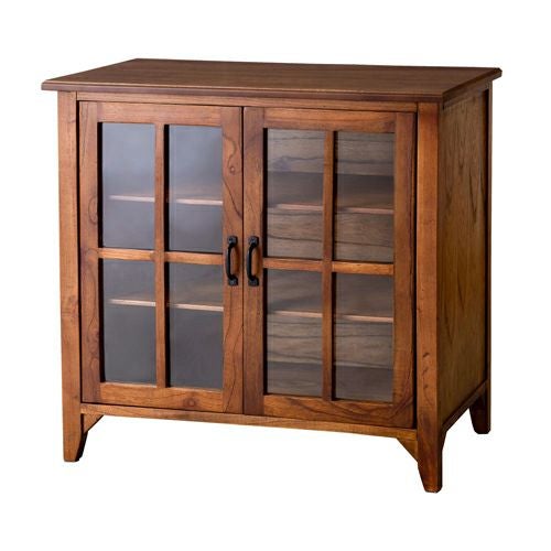 ティンバー キャビネット リビングチェスト チェスト 木製 ガラス扉