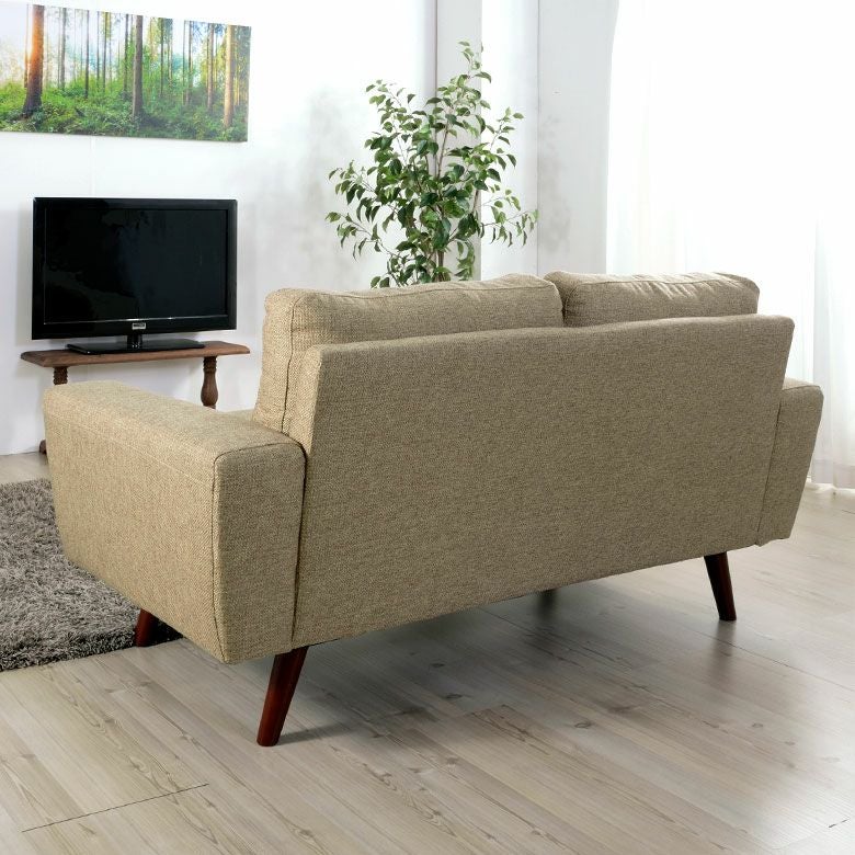 ソファ おしゃれ モダン ベージュ グリーン W 150cm D 81cm H 80cm 2人