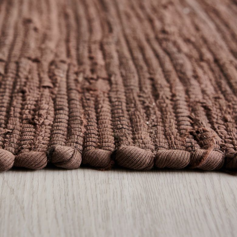 キッチンマット フリンジ 無地 インド製 コットン100% 約 45×180cm