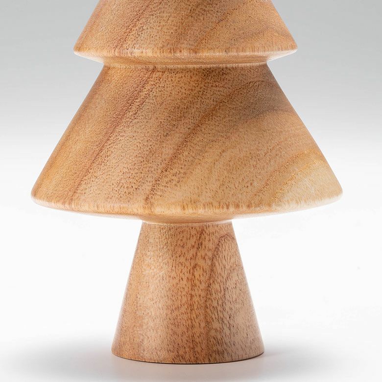 ツリー オブジェ 木製 Lサイズ 約 W 10.5 × D 10.5 × H 20 cm