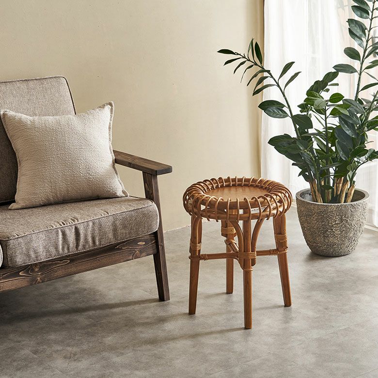 サイドテーブル ラタンテーブル 2個セット テーブル ラタン 籐