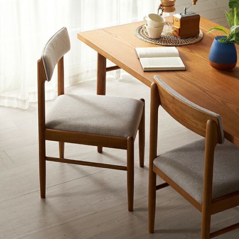 チェア ダイニングチェア 2脚セット リビングチェア 木製 天然木