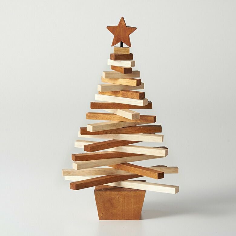 クリスマスツリー 置物オブジェ ドイツ クリスマス 木工細工