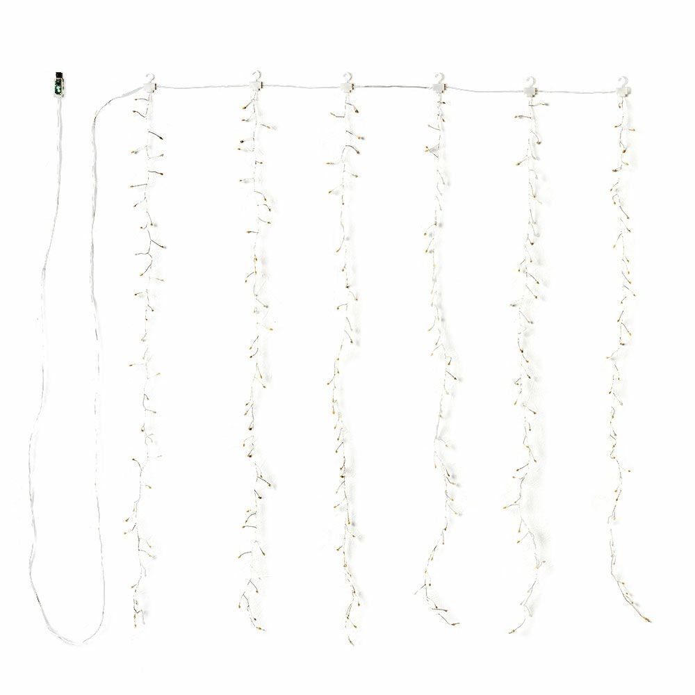 LEDライトクリスマス電飾LEDライン120cm6列タイマーイルミネーションライトUSBおしゃれシンプルかわいいクリスマスデコレーション間接照明オブジェインテリアハロウィンパーティー誕生日リゾート雑貨アジアン[94739]