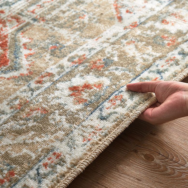 ラグ ラグマット ウィルトン織 メダリオン柄 エジプト製 約 130×190cm