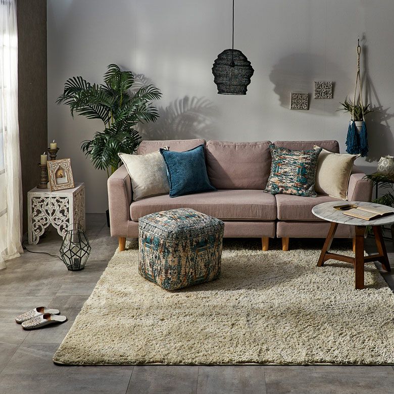 プフ クッション オットマン スツール オールドキリム風 正方形 約 W