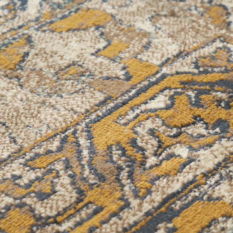 ペルシャ風幾何学模様ラグ 200×250cm ウィルトン織り アンティーク調