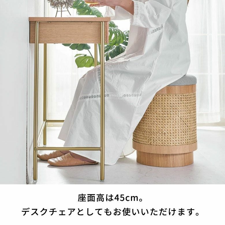 収納スツール スツール チェア 椅子 いす イス 丸型 円 ラタン 籐