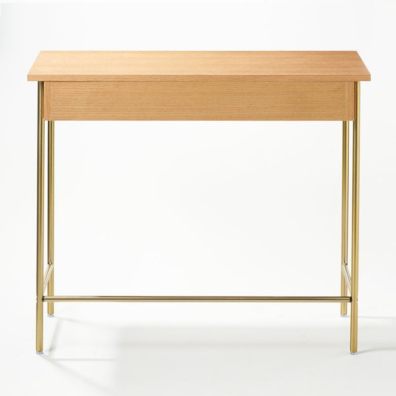 デスク テーブル 机 引き出し付き ラタン 籐 ウッド 木製 約 W 90cm D