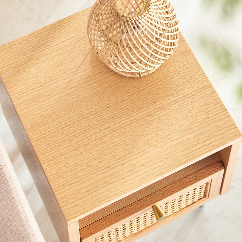 サイドテーブル 2段 引き出し 収納 ナイトテーブル ソファーテーブル