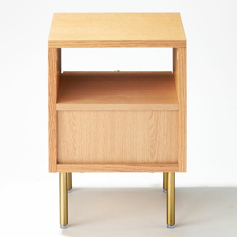 サイドテーブル 2段 引き出し 収納 ナイトテーブル ソファーテーブル