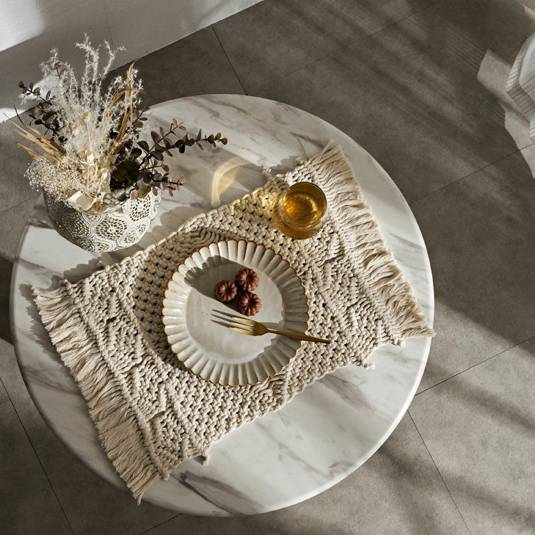 ランチョンマット マクラメ編み マクラメロープ プレイスマット 約 W