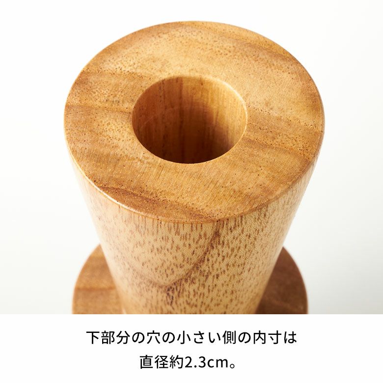 キャンドルホルダー 木製 キャンドル ホルダー Mサイズ ウッド 天然木