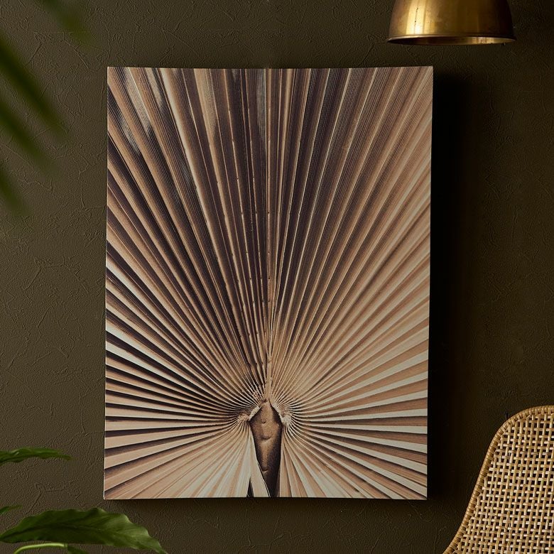 アートパネル ヤシ 葉 リーフ 葉っぱ キャンパス パネル 約 W 45cm D