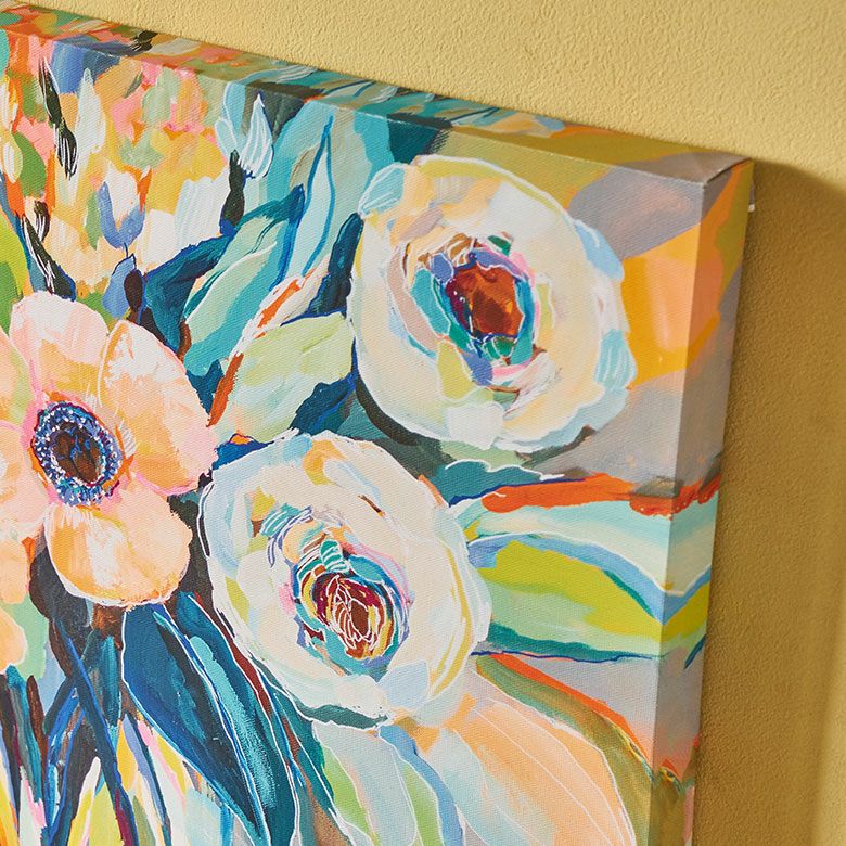 アートパネル フラワー 花 ブーケ キャンパス パネル 約 W 50cm D 40cm
