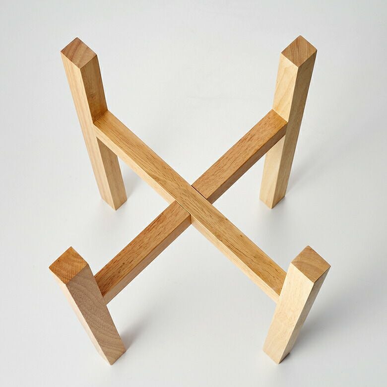 プランタースタンド スタンド Lサイズ ウッド 木製 直径 35cm 高さ