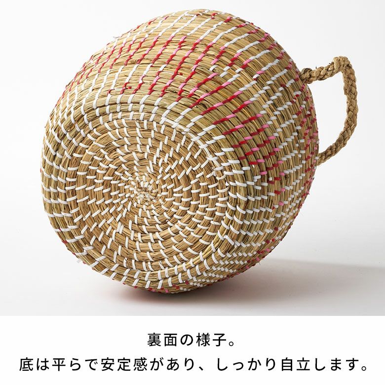 バスケット ふた付き 持ち手付き かごバスケット シーグラス 約 W 30cm
