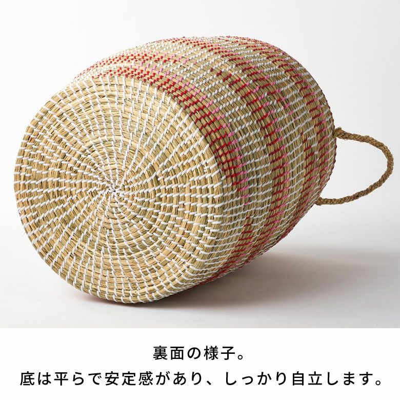 バスケット ふた付き 持ち手付き かごバスケット シーグラス 約 W 41cm