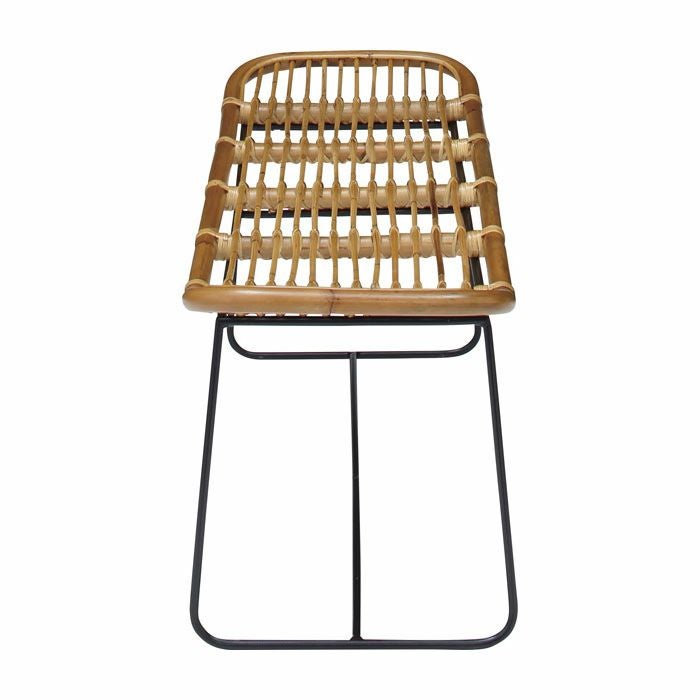 ベンチチェア2人掛けラタン幅121cm[91216]【椅子二人掛け籐家具アジアンアジアン家具バリ家具】