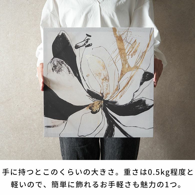 アートパネル フラワー 花 キャンパス パネル 約 W 40cm D 40cm H 2.7