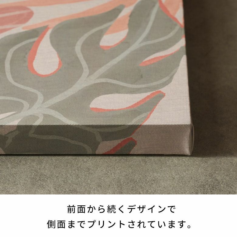 アートパネル ボタニカル キャンパス パネル 約 W 40cm D 40cm H 2.7cm