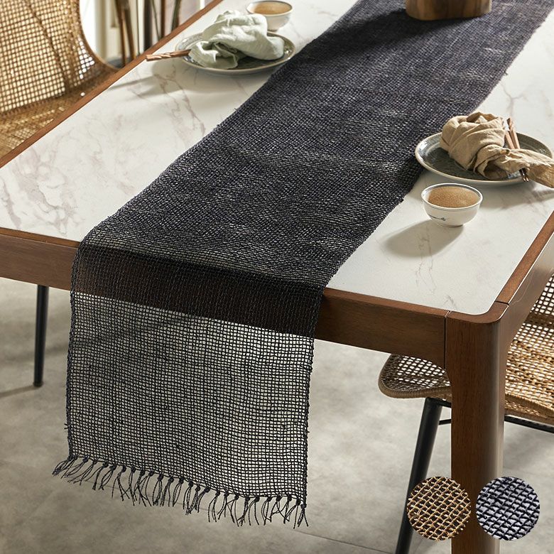 テーブルランナー テーブルライナー 無地 ヤシ エーゲル W210×D35cm