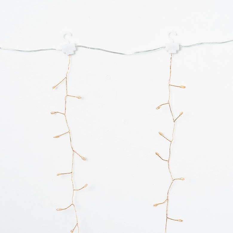 LEDライトクリスマス電飾LEDライン200cm2m6列タイマーリモコン付きイルミネーションライトUSBクリスマスデコレーション間接照明オブジェインテリアハロウィンパーティー誕生日おしゃれ北欧シンプルかわいいリゾート雑貨ギフトアジアン[94745]