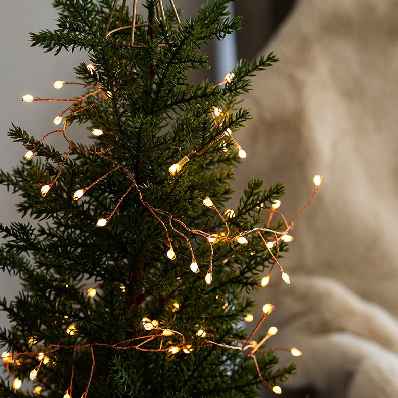 LEDライト クリスマス 電飾 LED ワイヤー 250cm 2.5m タイマー