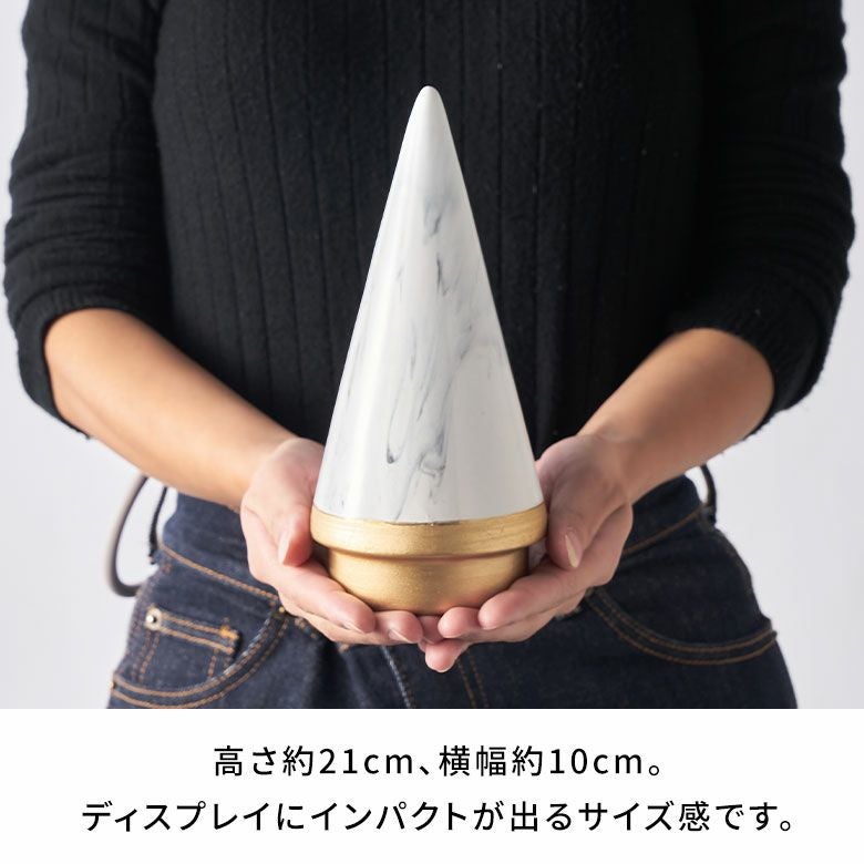 クリスマス用置物3点
セット ツリー オブジェ セラミック Mサイズ 約 W 10cm D 10cm H 21cm