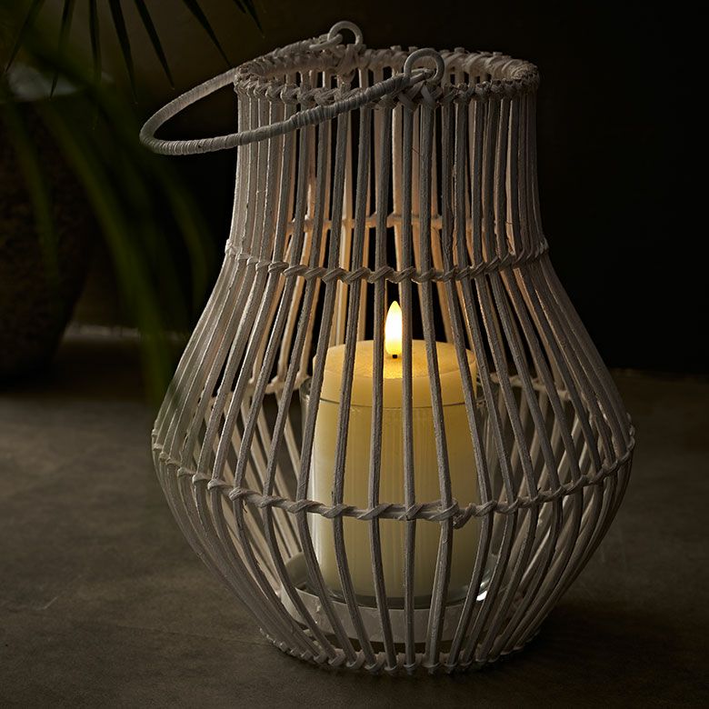ランタン 籐 ラタン ガラス 手持ち付き ライト ケース カバー ホルダー