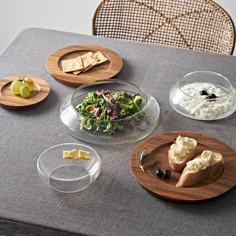 プレート お皿 皿 天然木 木製 アカシア ウッド Mサイズ 約 W 21cm D