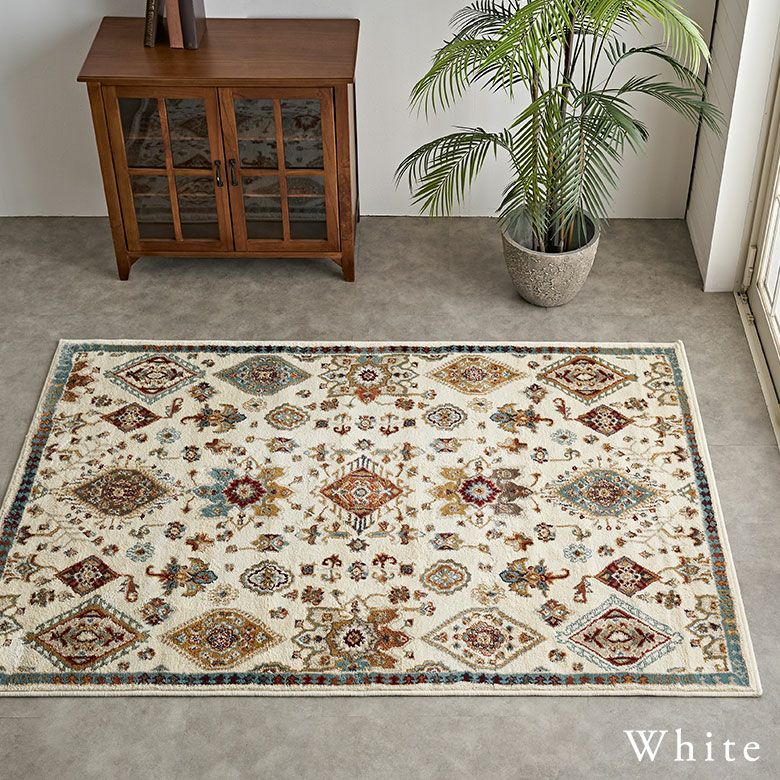 ラグ ラグマット ウィルトン織 クラシック 柄 エジプト製 約 130×190cm