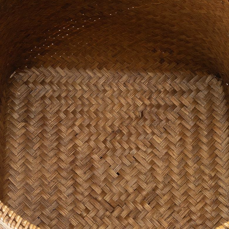 バスケットかご約20L8号Lサイズラタンバンブー籐竹深型約W36cmD36cmH36cmプランターカバー鉢カバーかごバスケット収納かご収納バスケット収納鉢カバーごみ箱ゴミ箱ダストボックスおしゃれ北欧リゾート雑貨インテリアアジアン[14121]