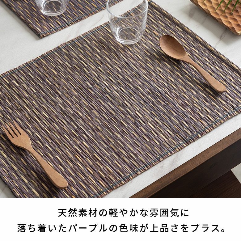 ランチョンマット シーグラス プレイスマット 約 W 48cm D 35cm H 0.5