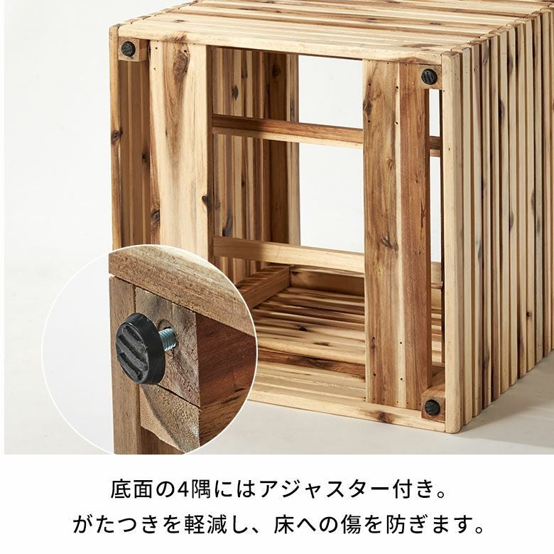 プランターカバー プランターボックス 木製 ウッド 天然木 アカシア L