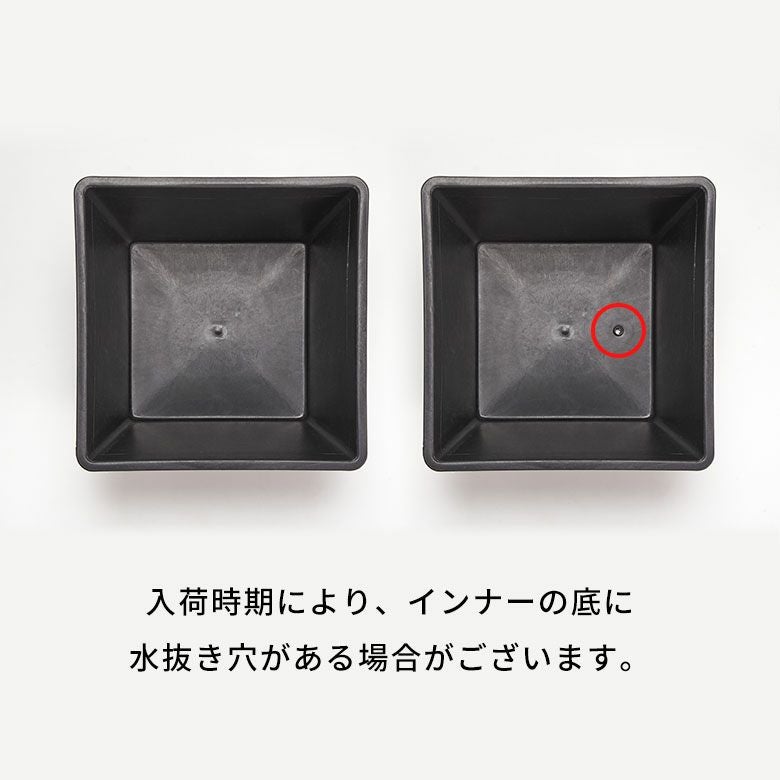 ルーバーデザインの木製プランターカバー 7号用 ハイキューブMサイズ