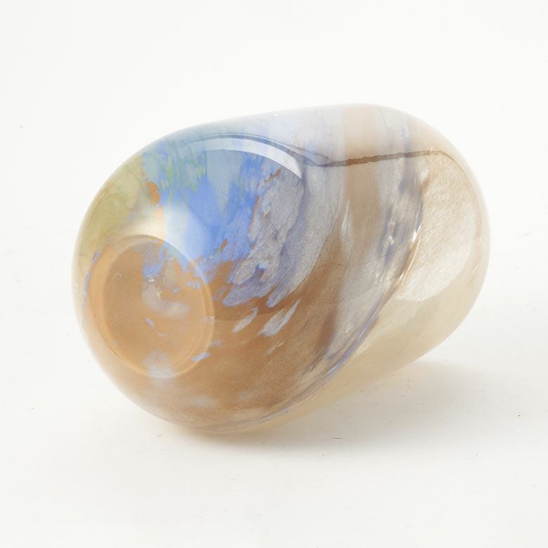 フラワーベース 花瓶 花びん 水入れ可 マーブル トール 約 W 15.5cm D