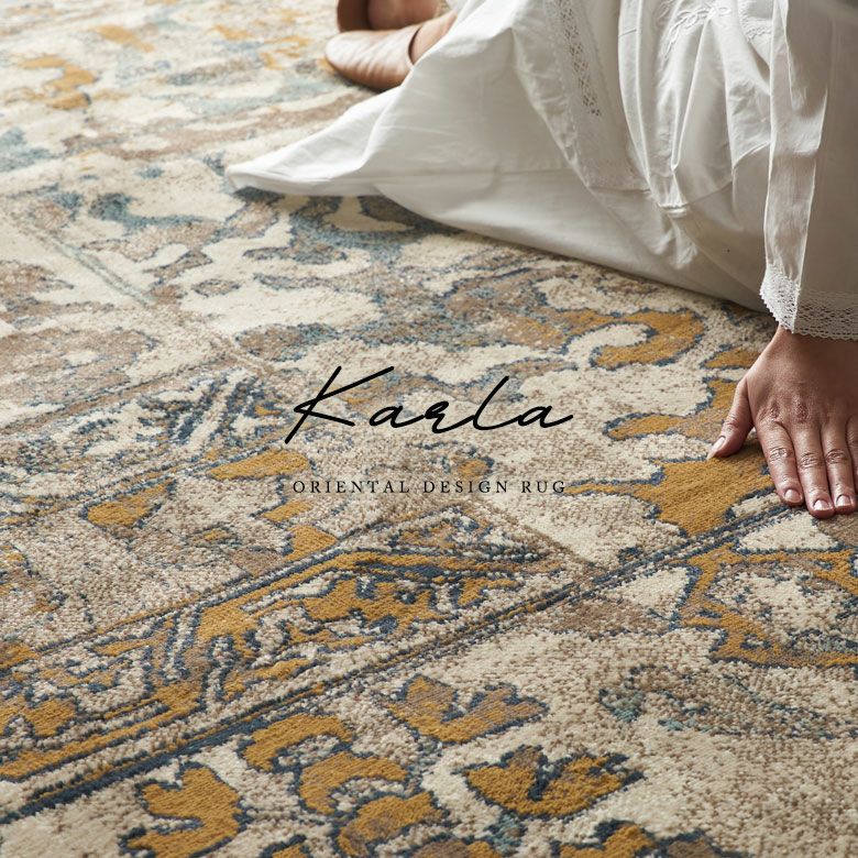 ラグ ラグマット 約 185×185cm 正方形 エジプト製 ペルシャ 絨毯風