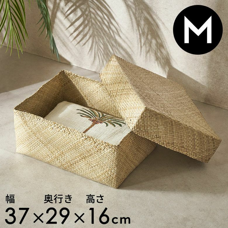 収納ボックス パンダン 長方形 A4 ふた付き 蓋付き フタ付き 約 W 37cm