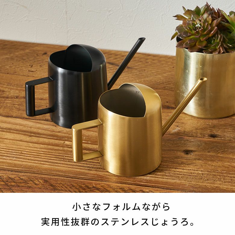 お部屋の観葉植物の水やりにちょうどいい、ステンレスでできたミニマル お部屋の観葉植物の水やりにちょうどいい、ステンレスでできたミニマル